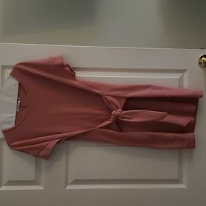 Mauve short sleeve dress